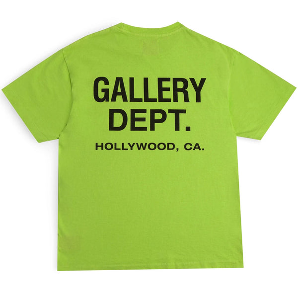 T-shirt souvenir du département des galeries, vert citron