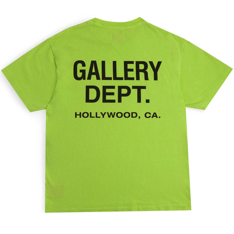 T-shirt souvenir du département des galeries, vert citron