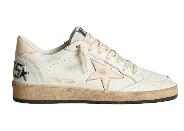 Golden Goose Ball Star LTD Blanc Saumon Rose 
