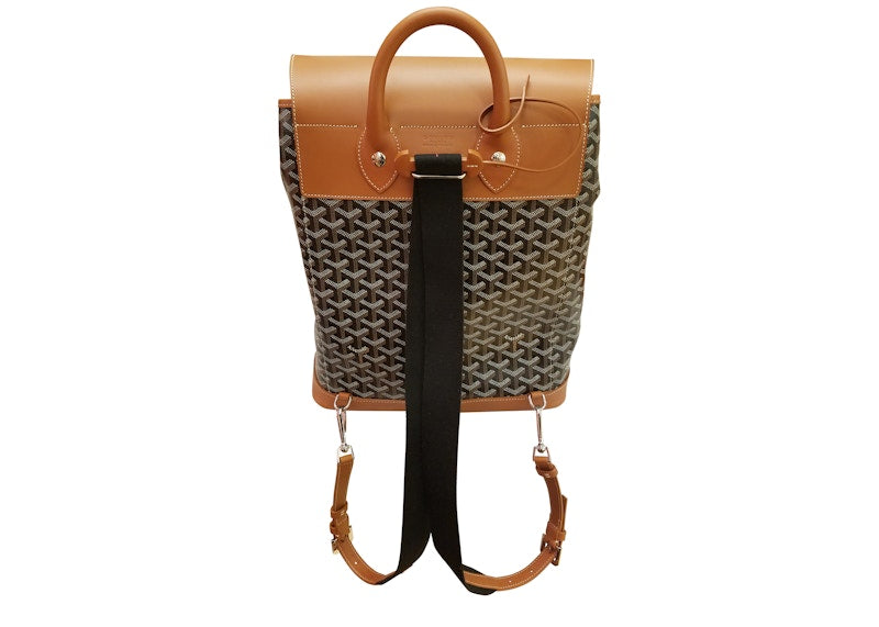 Goyard Alpin Sac à dos Goyardine Noir/Tan
