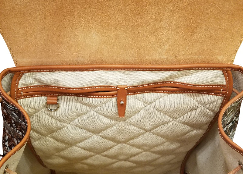 Goyard Alpin Sac à dos Goyardine Noir/Tan