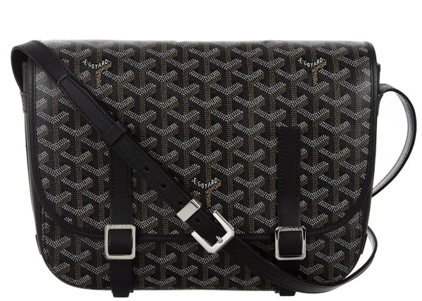 Goyard Belvédère Messenger Goyardine MM Noir