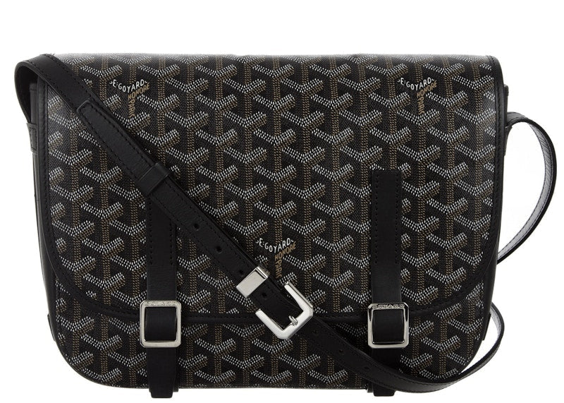 Goyard Belvédère Messenger Goyardine MM Noir