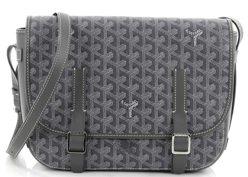 Goyard Belvedere Messenger Goyardine MM Gris