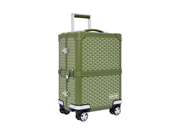 Valise trolley Goyard Bourget PM Kaki