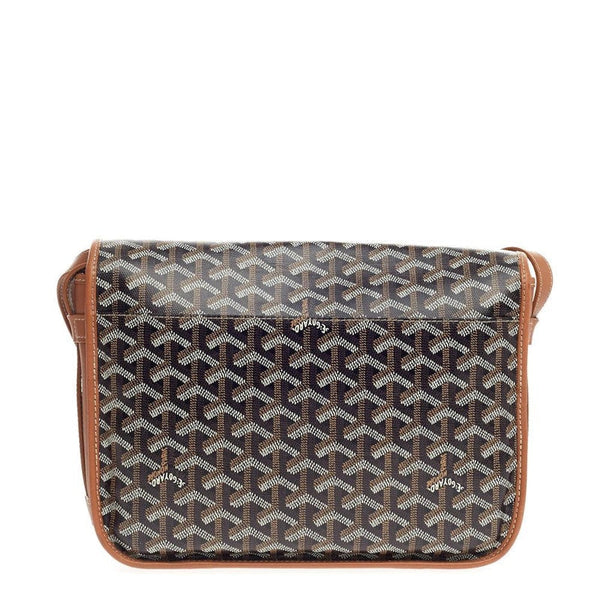 Goyard Belvédère Messenger Goyardine MM Noir Tan