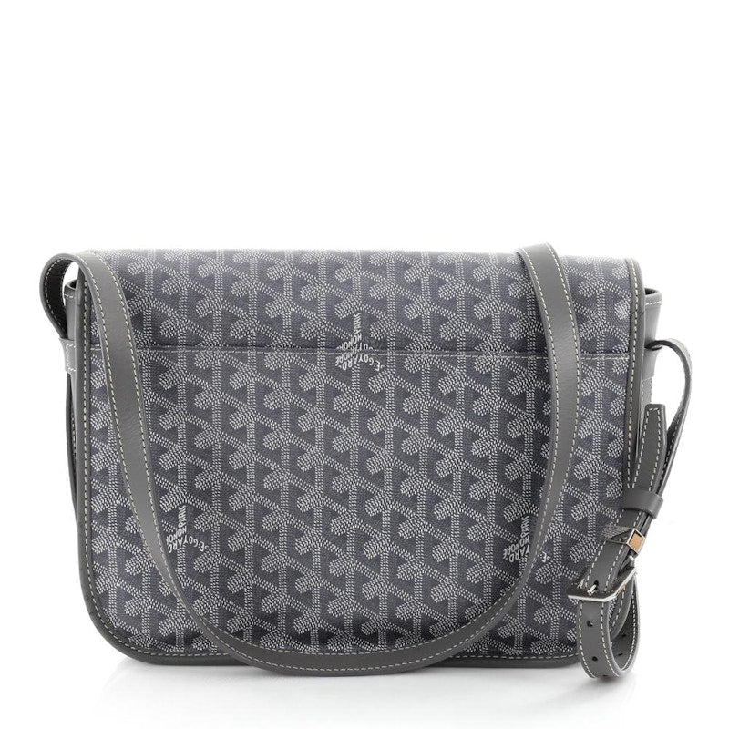 Goyard Belvedere Messenger Goyardine MM Gris