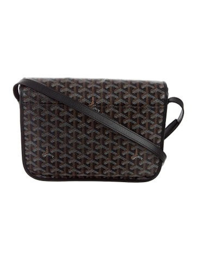 Goyard Belvédère Messenger Goyardine MM Noir