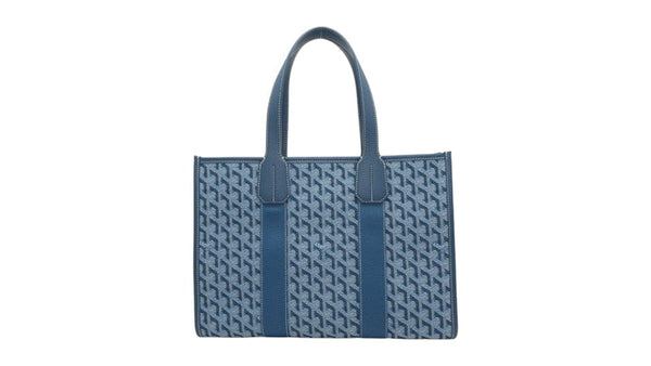 Goyard PM Sac cabas Goyard Villette Jacquard Bleu Océan