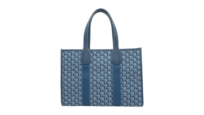 Goyard PM Sac cabas Goyard Villette Jacquard Bleu Océan