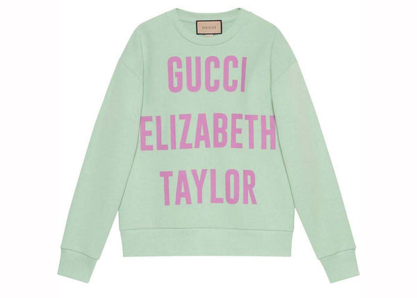 Sweat-shirt Gucci Elizabeth Taylor vert