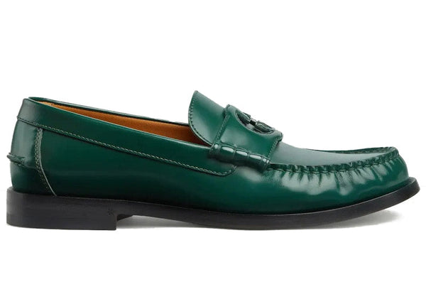 Mocassins Gucci à G entrelacés verts