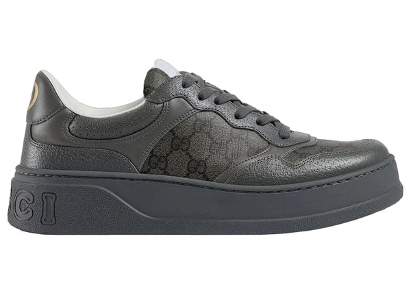 Baskets à lacets Gucci GG Monogram Gris