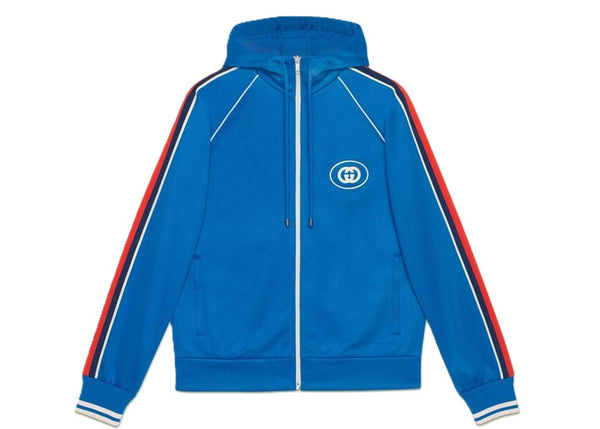 Veste à logo Gucci bleue