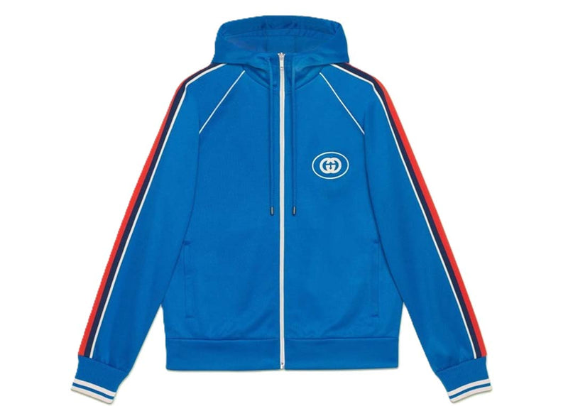 Veste à logo Gucci bleue