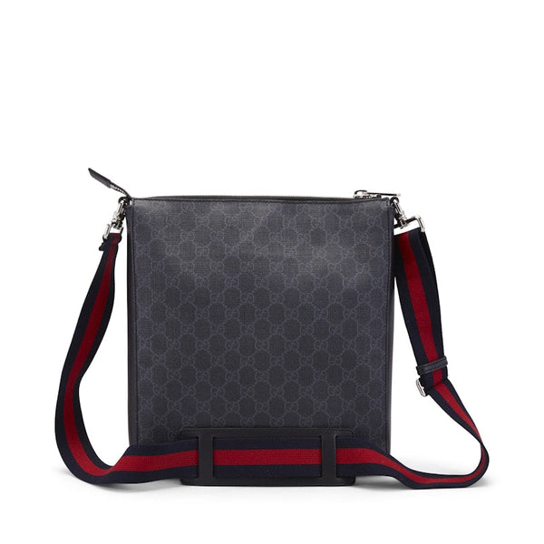 Sac messager Gucci GG Supreme Noir/Gris