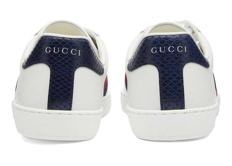 Gucci New Ace NRN Sneakers Weiß Blau