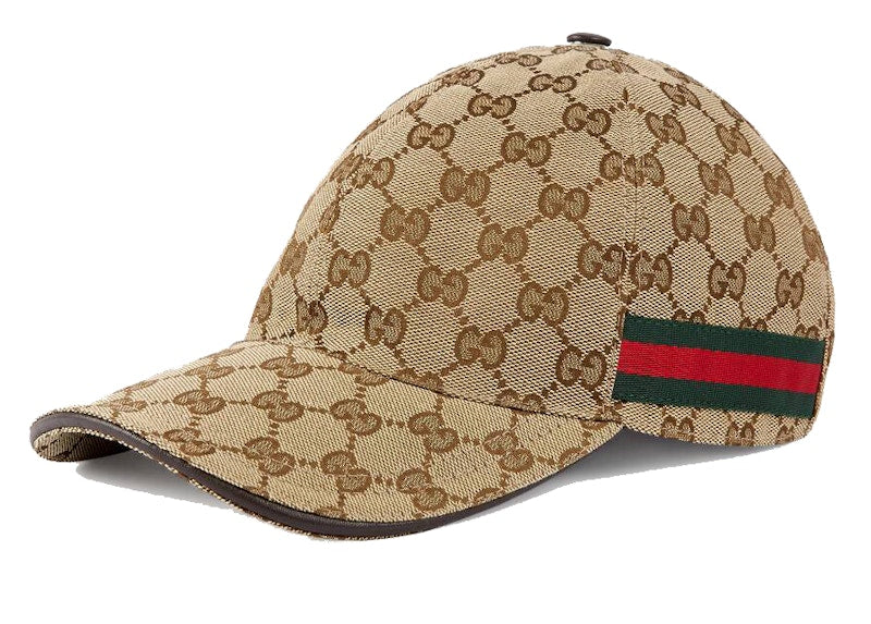 Gucci Original GG Canvas Baseball Hat with Web Beige/Brown
