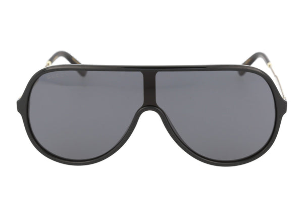 Lunettes de soleil Gucci Shield Noir/Or/Gris