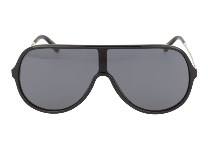 Lunettes de soleil Gucci Shield Noir/Or/Gris