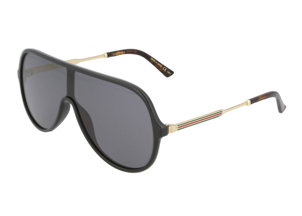 Lunettes de soleil Gucci Shield Noir/Or/Gris