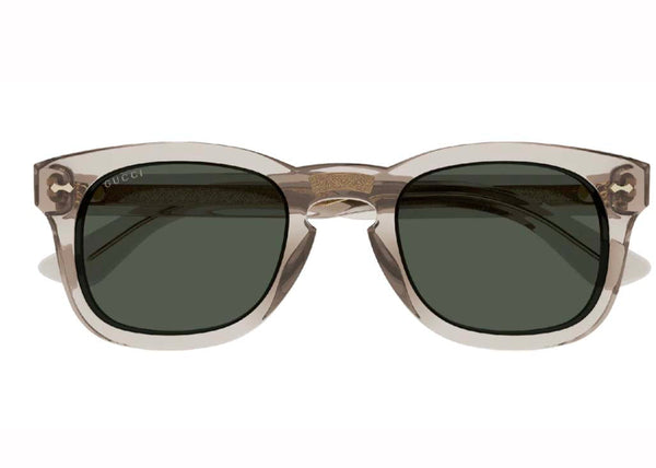 Lunettes de soleil carrées en acétate Gucci marron/vert