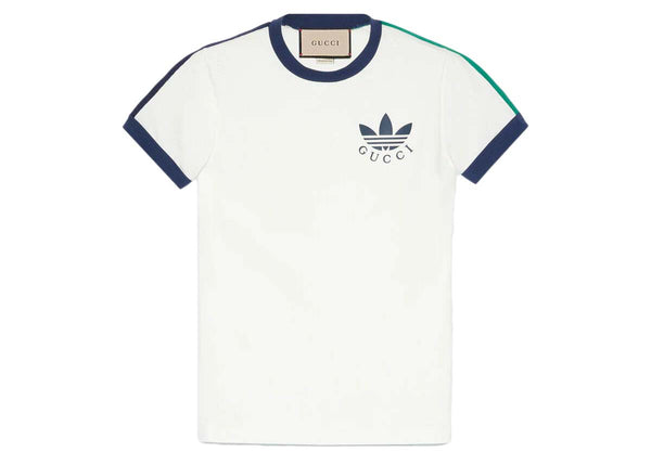 T-shirt blanc avec logo Gucci x Adidas