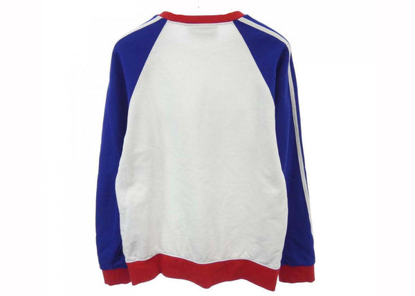 Sweat-shirt Gucci x Adidas Blanc/Bleu/Rouge