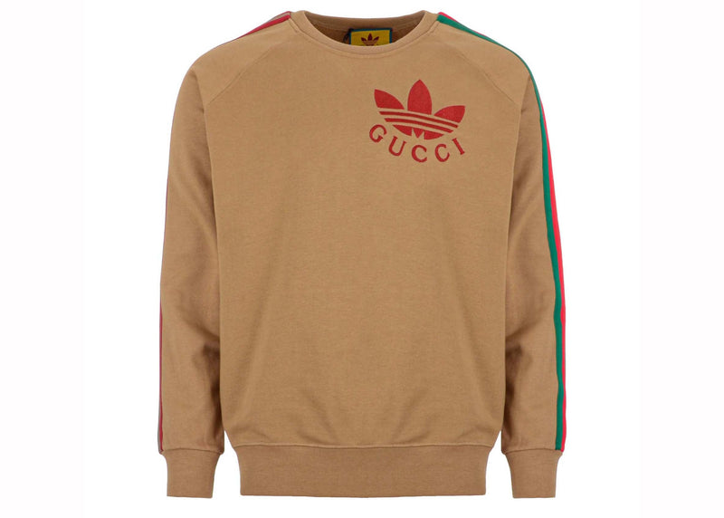 Sweat-shirt Trèfle Gucci x Adidas Beige