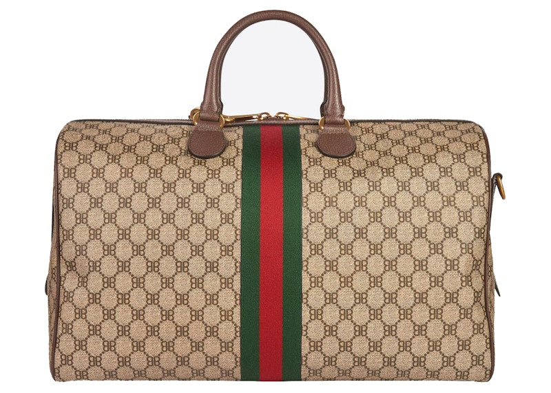 Sac de sport moyen Gucci x Balenciaga The Hacker Project Beige