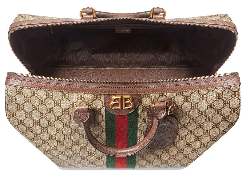 Sac de sport moyen Gucci x Balenciaga The Hacker Project Beige