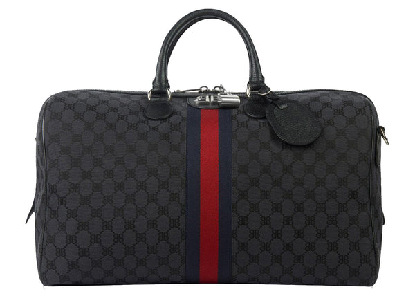 Sac de sport moyen Gucci x Balenciaga The Hacker Project Noir