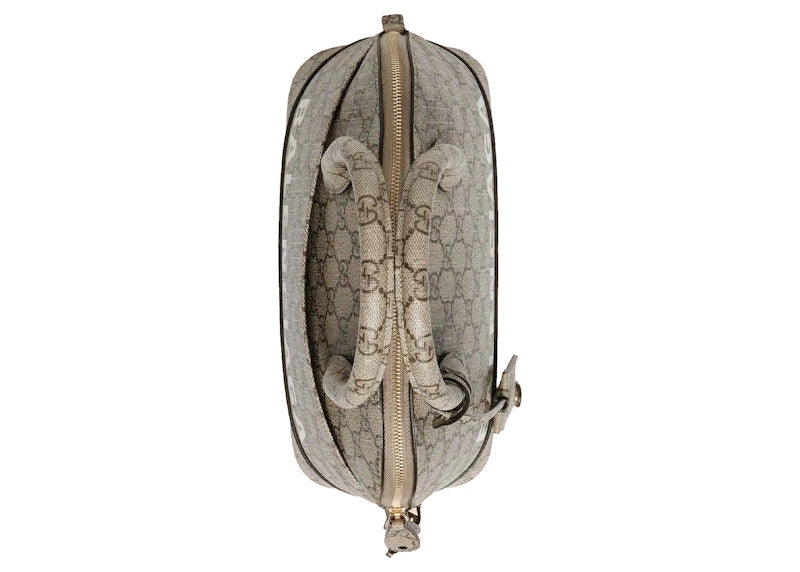Gucci x Balenciaga The Hacker Project Kleine Ville-Tasche Beige/Ebenholz
