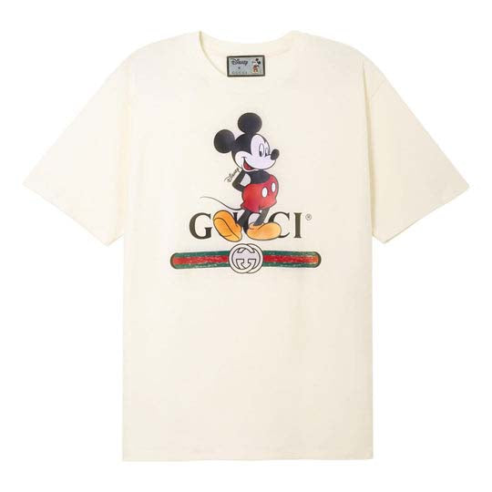 T-shirt oversize Gucci x Disney Mickey blanc