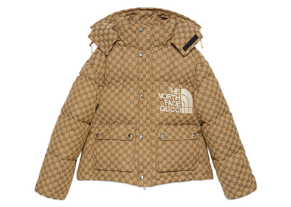 Veste imprimée Gucci x The North Face beige/ébène