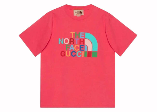 T-shirt Gucci x The North Face rouge multicolore