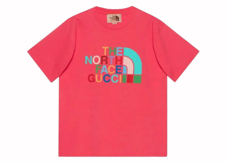 T-shirt Gucci x The North Face rouge multicolore
