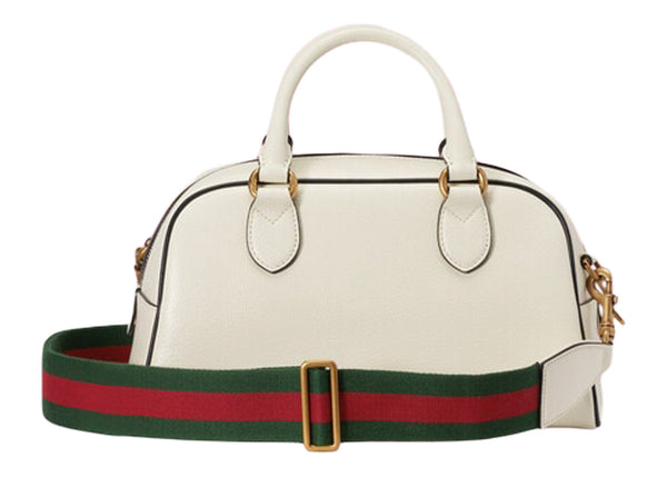 Mini sac de sport Gucci x adidas blanc cassé
