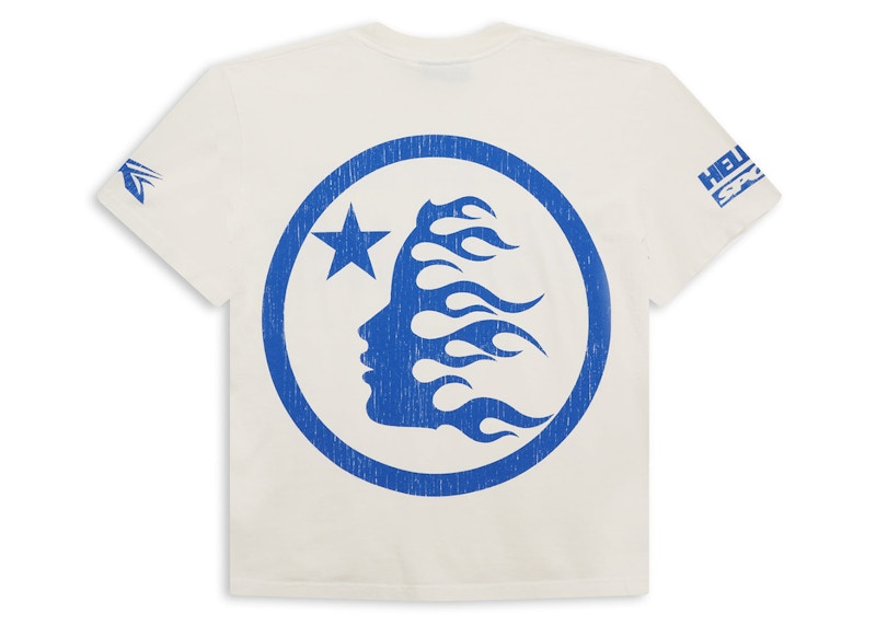 T-shirt Hellstar Beat Us! Blanc/Bleu 