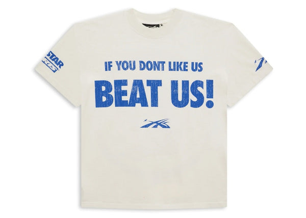 T-shirt Hellstar Beat Us! Blanc/Bleu 