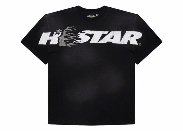 T-shirt noir à paillettes avec logo Hellstar Cartoon
