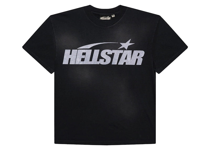 T-shirt Hellstar Classic Glitter Logo Noir 