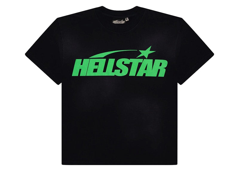 T-shirt classique Hellstar (imprimé régulier) noir/vert 