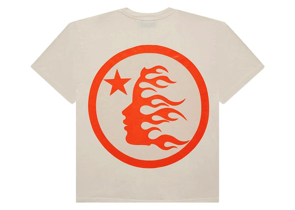 T-shirt classique Hellstar (imprimé régulier) blanc/orange 