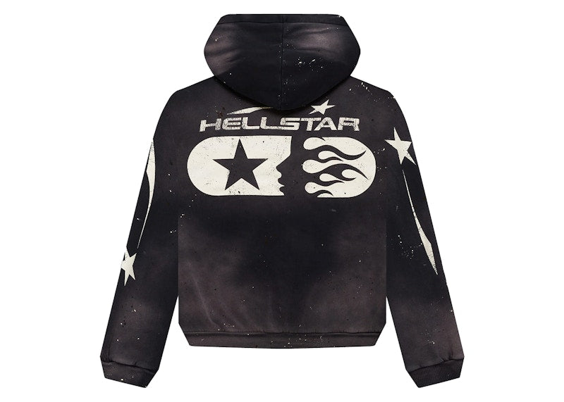Sweat à capuche zippé Hellstar Studios noir 