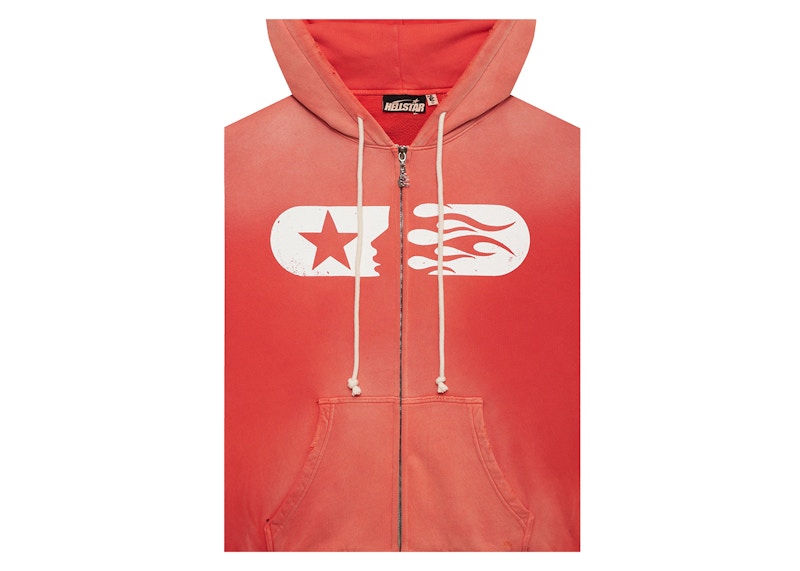 Sweat à capuche zippé Hellstar Studios rouge 