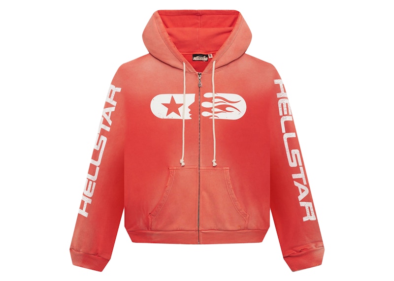 Sweat à capuche zippé Hellstar Studios rouge 