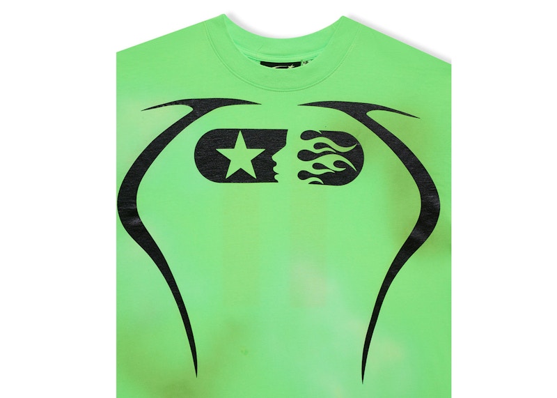 T-shirt Hellstar Warm Up Vert Fluo 
