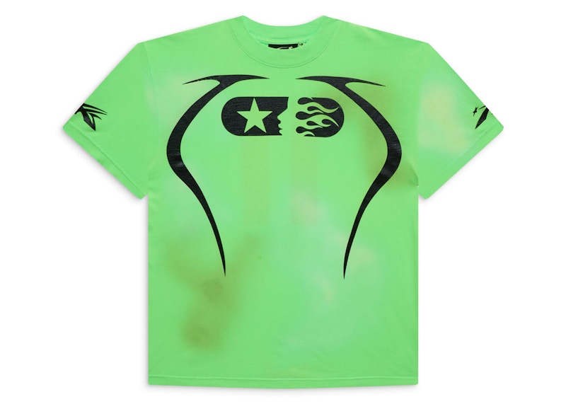 T-shirt Hellstar Warm Up Vert Fluo 