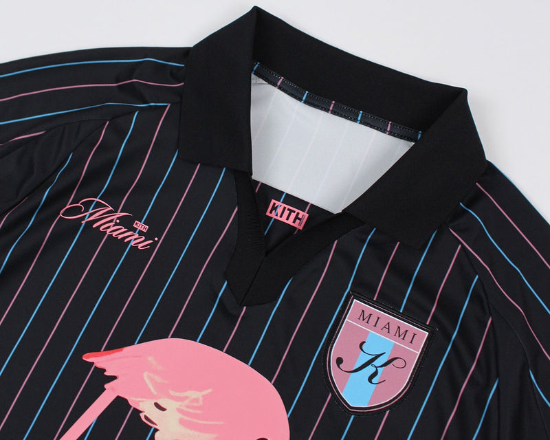 KITH Miami Exclusive Soccer Jersey Black (SS25)